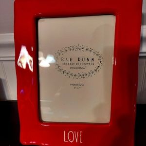 Rae Dunn Love frame 5x7 brand new